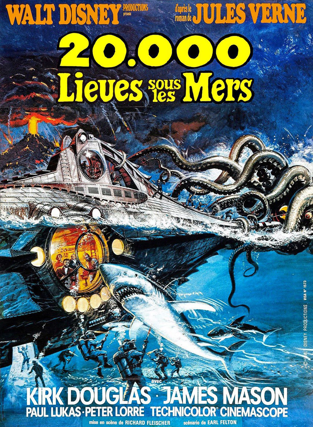 Grands Romans Classiques Les Meilleures Adaptations Au Cin Ma Le   20 000 Lieues Sous Les Mers 